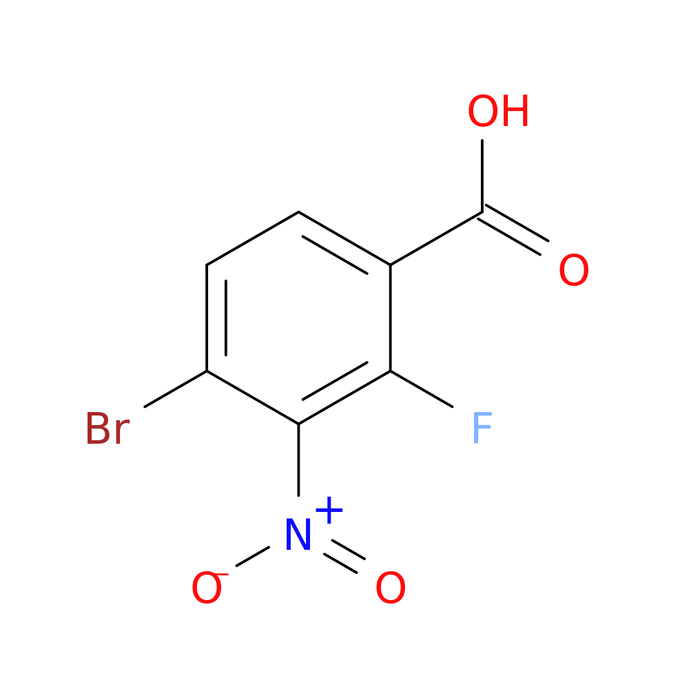 4-bromo-2-fluoro-3-nitrobenzoic acid