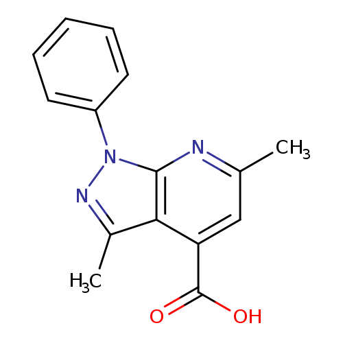3,6-Dimethyl-1-phenyl-1H-pyrazolo[3,4-b]pyridine-4-carboxylic acid