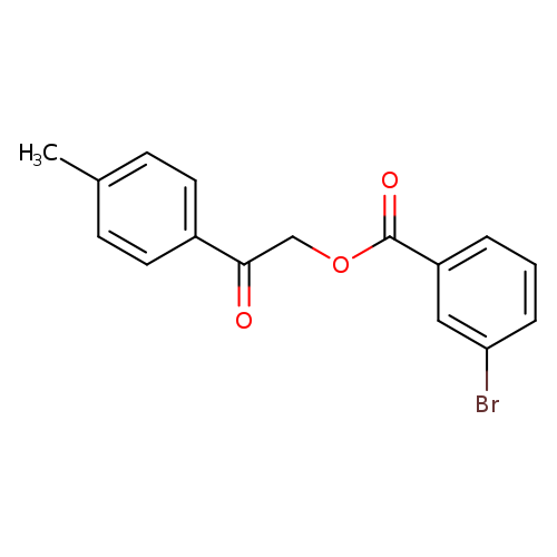 2-(4-methylphenyl)-2-oxoethyl 3-bromobenzoate