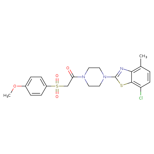 1-[4-(7-chloro-4-methyl-1,3-benzothiazol-2-yl)piperazin-1-yl]-2-(4-methoxybenzenesulfonyl)ethan-1-one