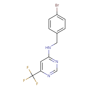 N-[(4-bromophenyl)methyl]-6-(trifluoromethyl)pyrimidin-4-amine