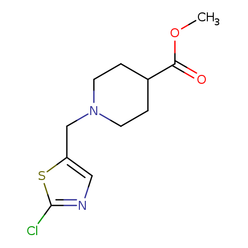 methyl 1-[(2-chloro-1,3-thiazol-5-yl)methyl]piperidine-4-carboxylate