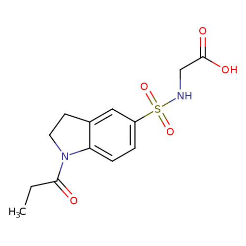([(1-Propionyl-2,3-dihydro-1h-indol-5-yl)sulfonyl]amino)acetic acid