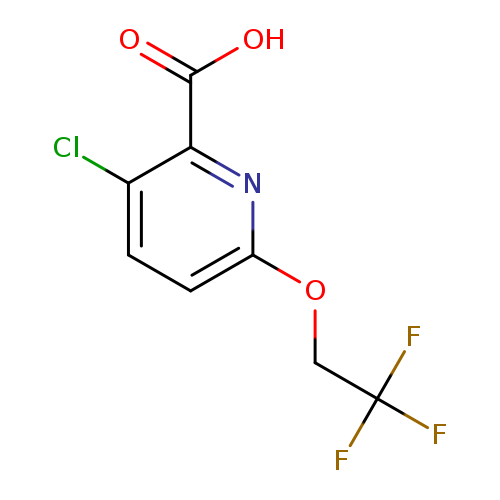 3-chloro-6-(2,2,2-trifluoroethoxy)pyridine-2-carboxylic acid