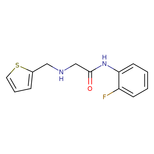 N-(2-fluorophenyl)-2-[(thiophen-2-ylmethyl)amino]acetamide
