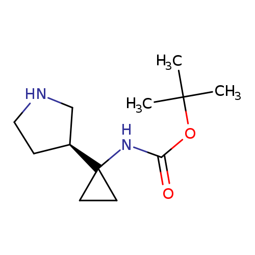 (S)-TERT-BUTYL (1-(PYRROLIDIN-3-YL)CYCLOPROPYL)CARBAMATE