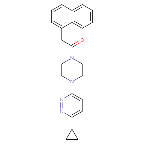 1-[4-(6-cyclopropylpyridazin-3-yl)piperazin-1-yl]-2-(naphthalen-1-yl)ethan-1-one
