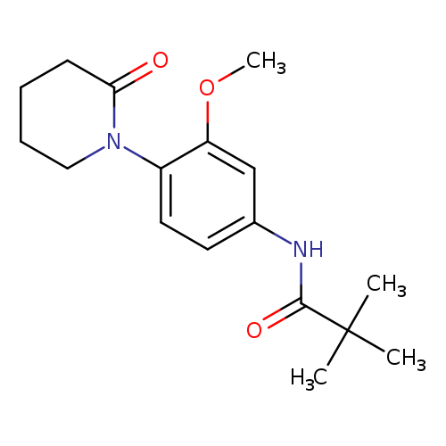 N-[3-methoxy-4-(2-oxopiperidin-1-yl)phenyl]-2,2-dimethylpropanamide