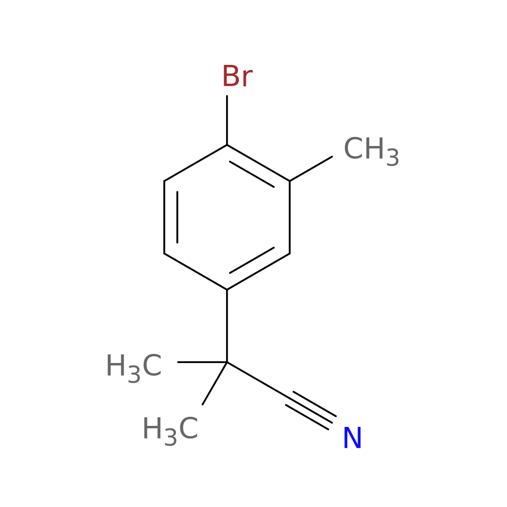 2-(4-bromo-3-methylphenyl)-2-methylpropanenitrile