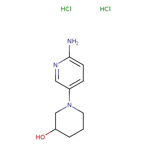1-(6-aminopyridin-3-yl)piperidin-3-oldihydrochloride