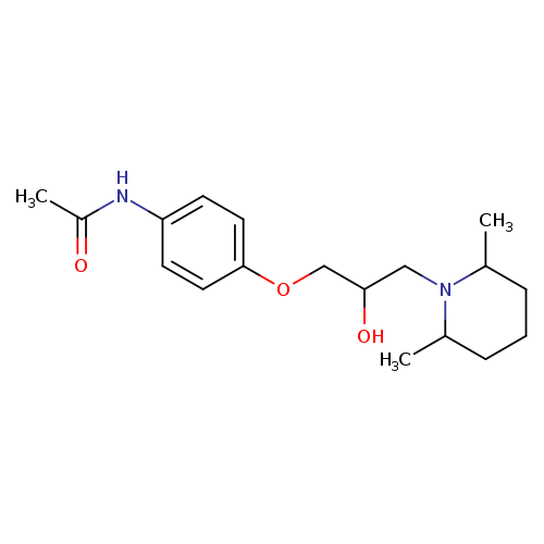 N-{4-[3-(2,6-dimethylpiperidin-1-yl)-2-hydroxypropoxy]phenyl}acetamide