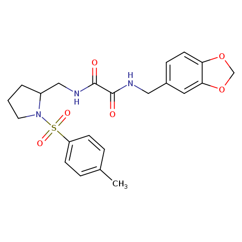 N'-[(2H-1,3-benzodioxol-5-yl)methyl]-N-{[1-(4-methylbenzenesulfonyl)pyrrolidin-2-yl]methyl}ethanediamide