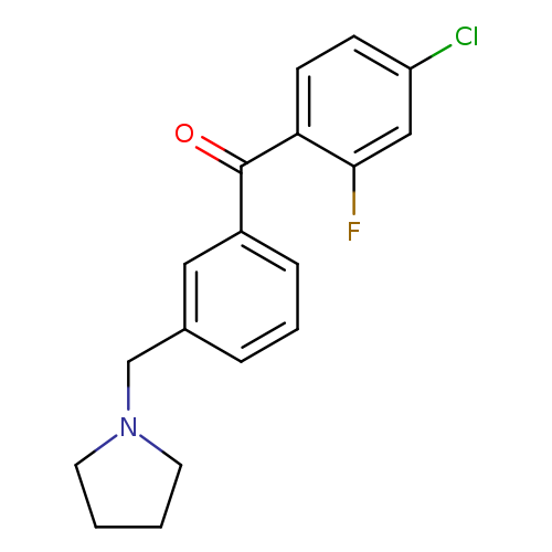 4-Chloro-2-fluoro-3'-pyrrolidinomethyl benzophenone