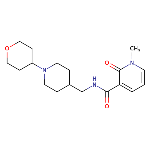 1-methyl-N-{[1-(oxan-4-yl)piperidin-4-yl]methyl}-2-oxo-1,2-dihydropyridine-3-carboxamide
