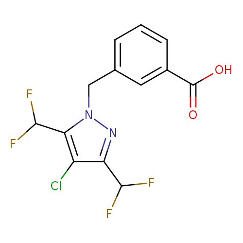 3-{[4-chloro-3,5-bis(difluoromethyl)-1H-pyrazol-1-yl]methyl}benzoic acid