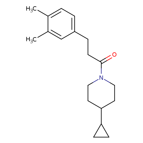 1-(4-cyclopropylpiperidin-1-yl)-3-(3,4-dimethylphenyl)propan-1-one