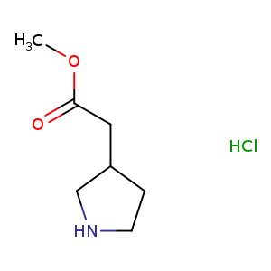 3-Pyrrolidineacetic acid, Methyl ester, hydrochloride