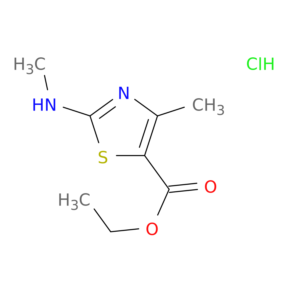 ethyl 4-methyl-2-(methylamino)-1,3-thiazole-5-carboxylate hydrochloride