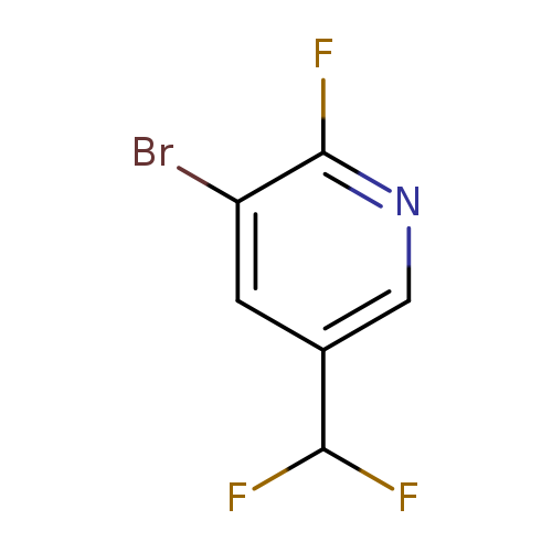 3-bromo-5-(difluoromethyl)-2-fluoropyridine