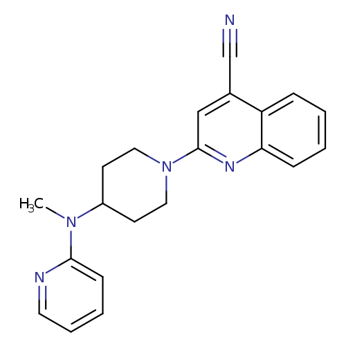 2-{4-[methyl(pyridin-2-yl)amino]piperidin-1-yl}quinoline-4-carbonitrile