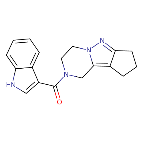 11-(1H-indole-3-carbonyl)-7,8,11-triazatricyclo[6.4.0.0^{2,6}]dodeca-1,6-diene