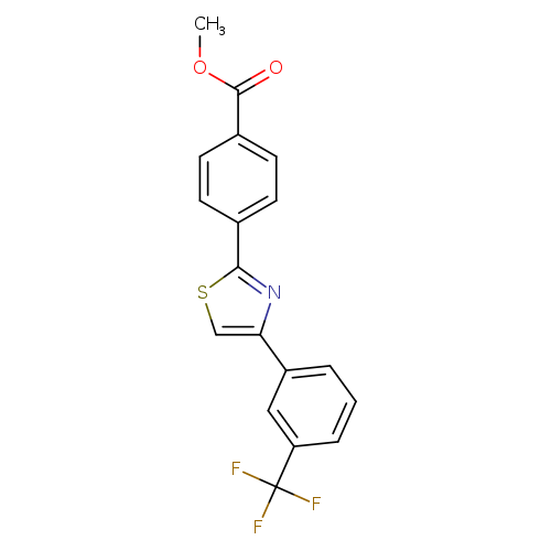 methyl 4-{4-[3-(trifluoromethyl)phenyl]-1,3-thiazol-2-yl}benzoate