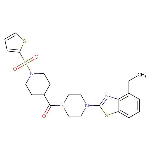 4-ethyl-2-{4-[1-(thiophene-2-sulfonyl)piperidine-4-carbonyl]piperazin-1-yl}-1,3-benzothiazole