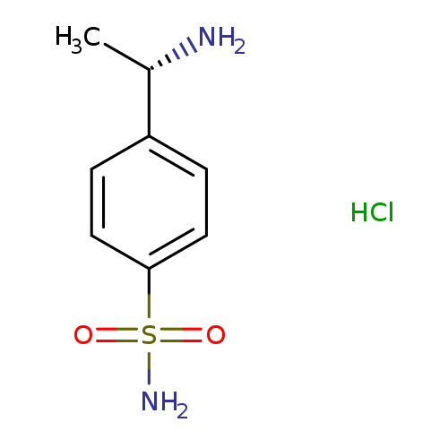 4-[(1S)-1-aminoethyl]benzene-1-sulfonamide hydrochloride