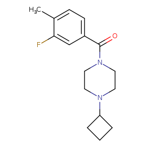 1-cyclobutyl-4-(3-fluoro-4-methylbenzoyl)piperazine