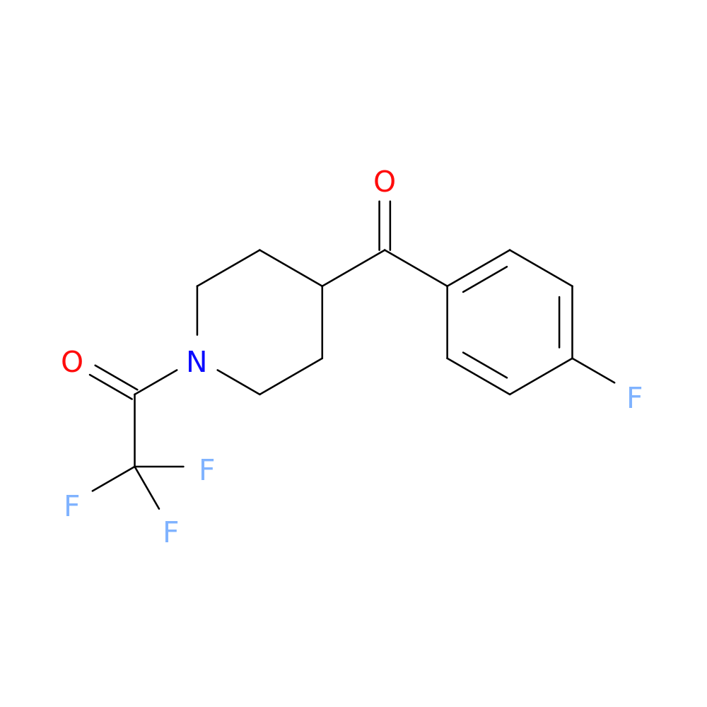 2,2,2-Trifluoro-1-(4-(4-fluorobenzoyl)piperidin-1-yl)ethanone