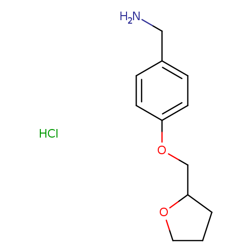 [4-(oxolan-2-ylmethoxy)phenyl]methanamine hydrochloride