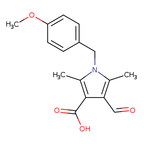 4-Formyl-1-(4-methoxybenzyl)-2,5-dimethyl-1h-pyrrole-3-carboxylic acid