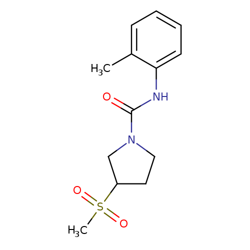 3-methanesulfonyl-N-(2-methylphenyl)pyrrolidine-1-carboxamide