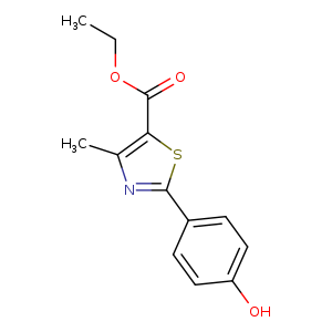 5-Thiazolecarboxylic acid, 2-(4-hydroxyphenyl)-4-methyl-, ethyl ester