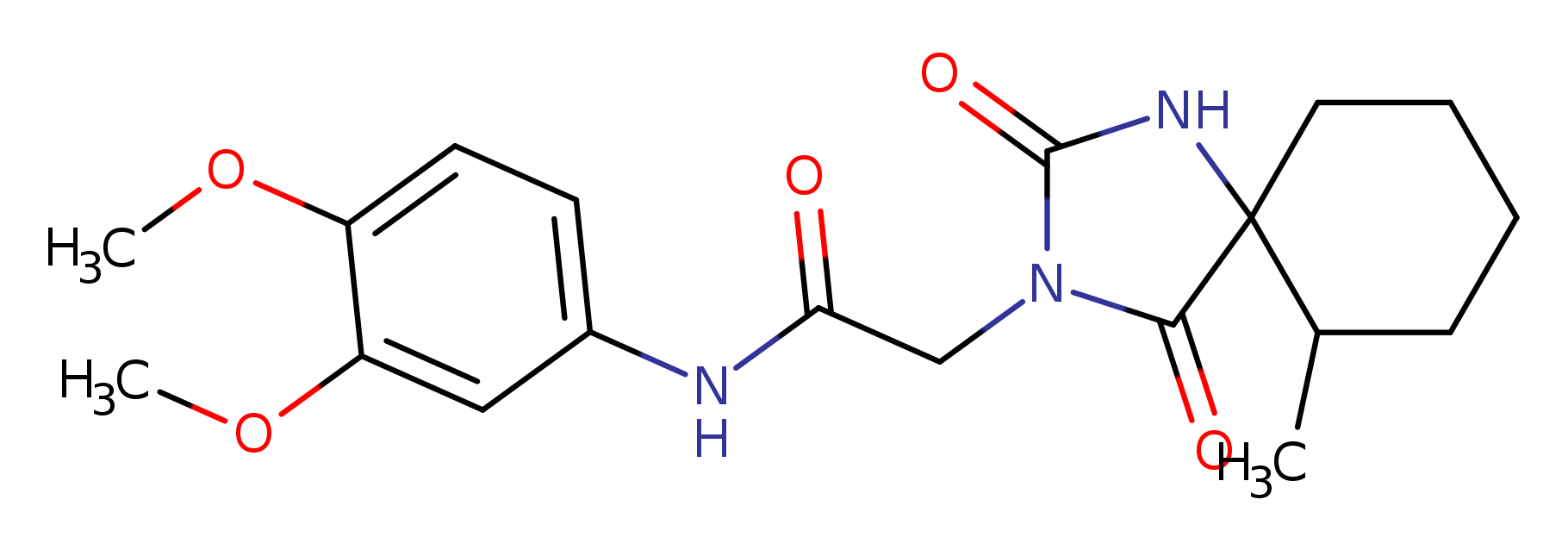 N-(3,4-dimethoxyphenyl)-2-{6-methyl-2,4-dioxo-1,3-diazaspiro[4.5]decan-3-yl}acetamide
