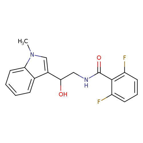 2,6-difluoro-N-[2-hydroxy-2-(1-methyl-1H-indol-3-yl)ethyl]benzamide