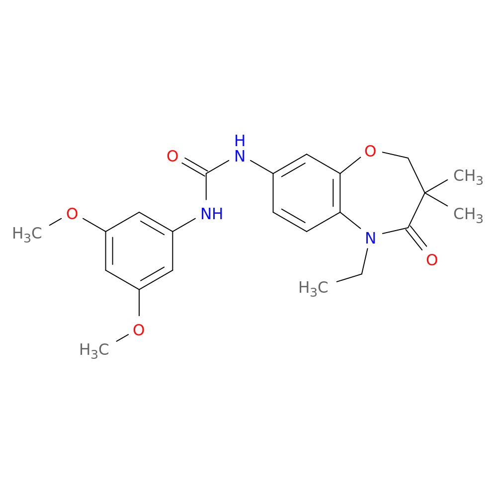 1-(3,5-dimethoxyphenyl)-3-(5-ethyl-3,3-dimethyl-4-oxo-2,3,4,5-tetrahydro-1,5-benzoxazepin-8-yl)urea