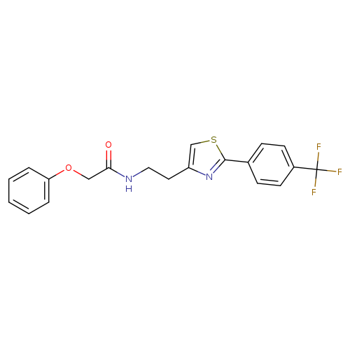 2-phenoxy-N-(2-{2-[4-(trifluoromethyl)phenyl]-1,3-thiazol-4-yl}ethyl)acetamide