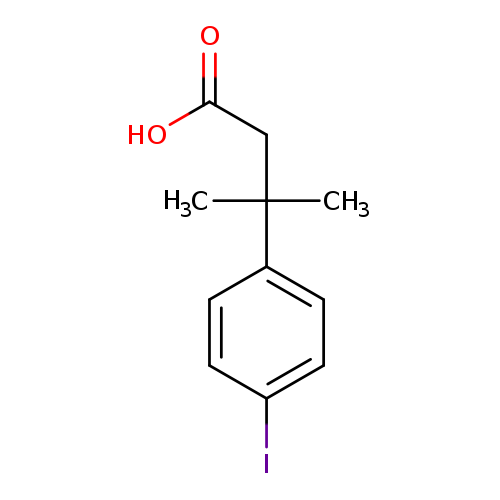 Benzenepropanoic acid, 4-iodo-β,β-dimethyl-