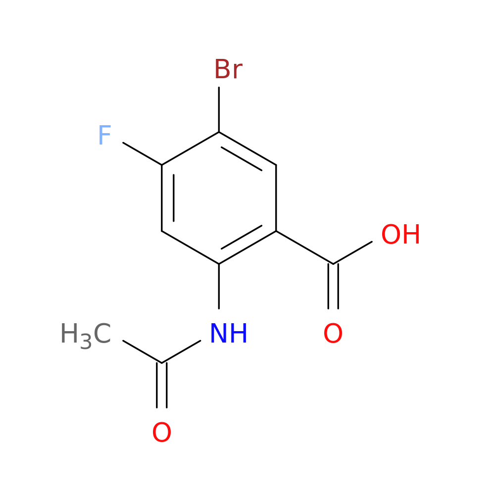 5-Bromo-2-acetamido-4-fluorobenzoic acid
