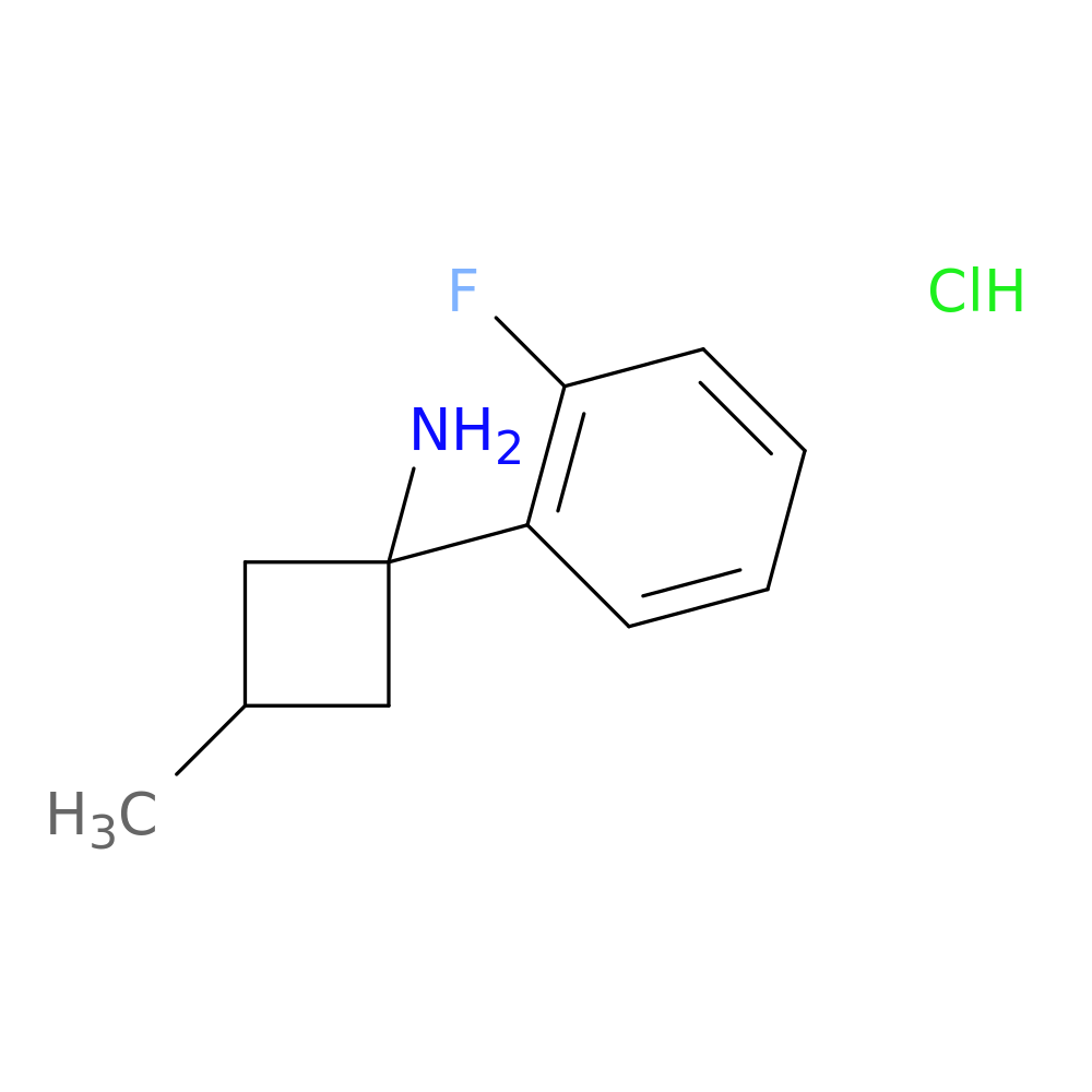 1-(2-fluorophenyl)-3-methylcyclobutan-1-amine hydrochloride