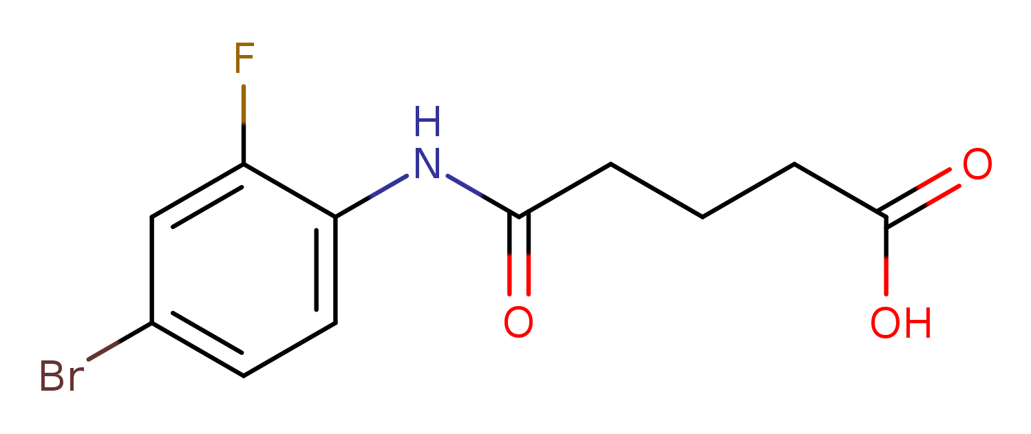 5-(4-bromo-2-fluoroanilino)-5-oxopentanoic acid