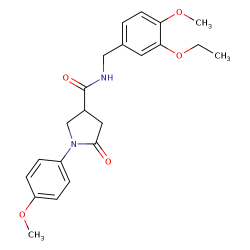 N-[(3-ethoxy-4-methoxyphenyl)methyl]-1-(4-methoxyphenyl)-5-oxopyrrolidine-3-carboxamide