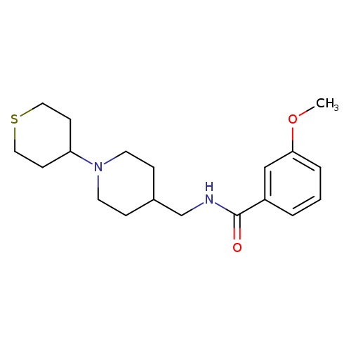 3-methoxy-N-{[1-(thian-4-yl)piperidin-4-yl]methyl}benzamide