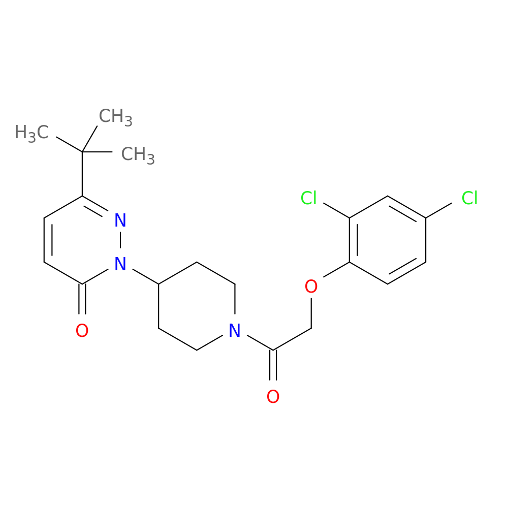 6-tert-butyl-2-{1-[2-(2,4-dichlorophenoxy)acetyl]piperidin-4-yl}-2,3-dihydropyridazin-3-one