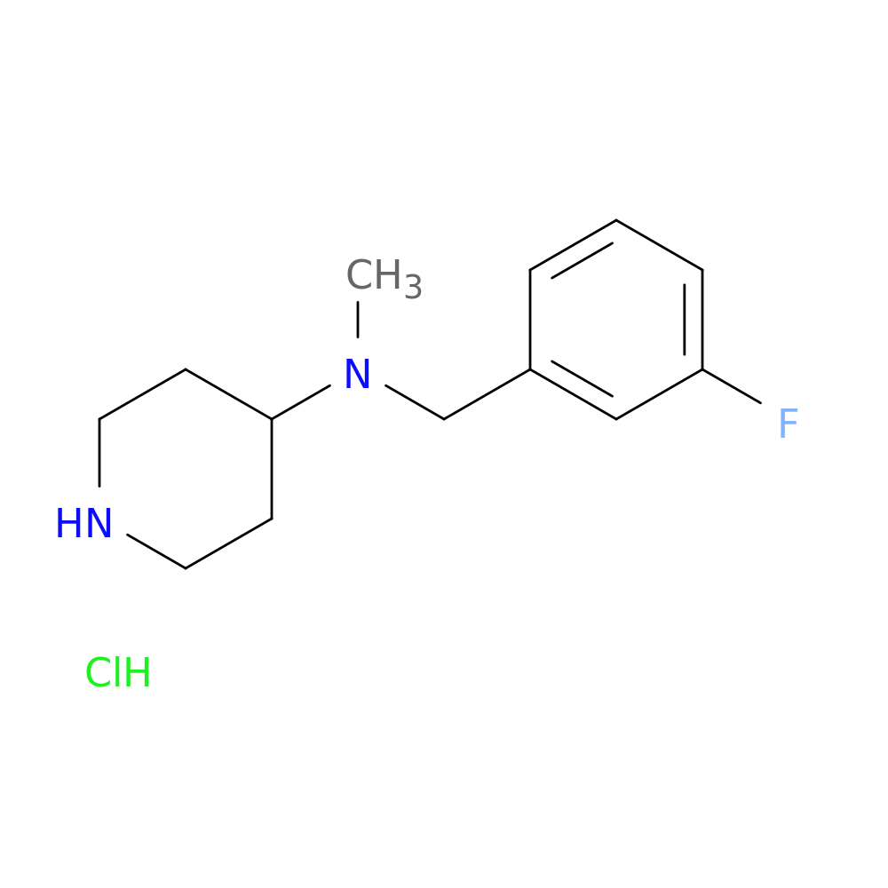 N-(3-Fluorobenzyl)-N-methylpiperidin-4-amine hydrochloride