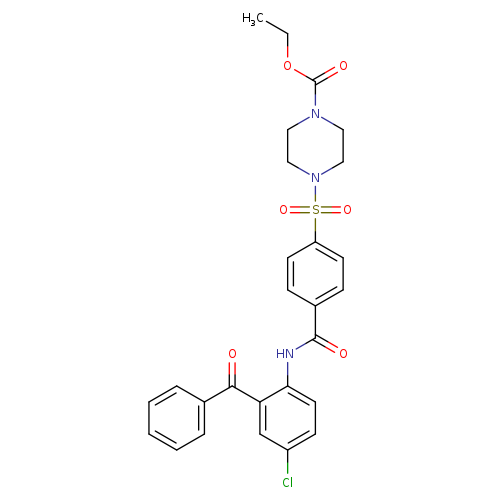 ethyl 4-{4-[(2-benzoyl-4-chlorophenyl)carbamoyl]benzenesulfonyl}piperazine-1-carboxylate