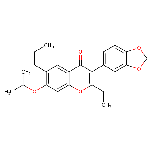 3-(2H-1,3-benzodioxol-5-yl)-2-ethyl-7-(propan-2-yloxy)-6-propyl-4H-chromen-4-one