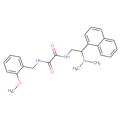 N-[2-(dimethylamino)-2-(naphthalen-1-yl)ethyl]-N'-[(2-methoxyphenyl)methyl]ethanediamide