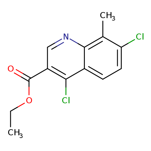 4,7-DICHLORO-8-METHYLQUINOLINE-3-CARBOXYLIC ETHYL ESTER